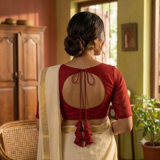 Shimul Tassel Back Blouse